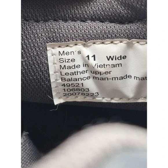 Duluth Trading Company Shoes Mens Size 11W Black Leather Slip On Slip Resistant - Picture 11 of 12